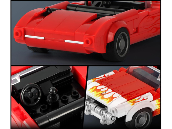 Construction blocks car classic hot rod roadster 249ele ZA5817