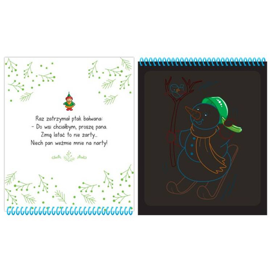 Aksjomat Niezwykłe Boże Narodzenie kolorowa Zdrapywanka z rysikiem KS0845