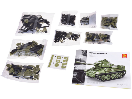 Klocki techniczne CZOŁG T-34-85 polski model 604ele ZA5675