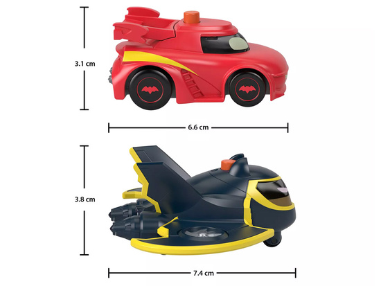 DC BATWHEELS Vehicles with Lights Batwing Redbird ZA6046