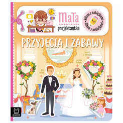 Aksjomat Mała projektantka. Przyjęcia i zabawy. Książka z naklejkami  KS0892