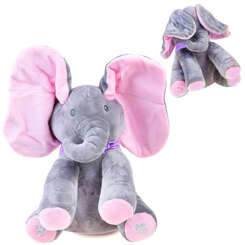 Interactive Plush Elephant Mascot The elephant covers its eyes and sings ZA3112