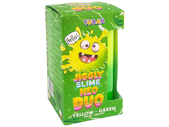 Tuban Jiggly Slime Neo Duo dwukolorowy żółto-zielony 430g ZA5650
