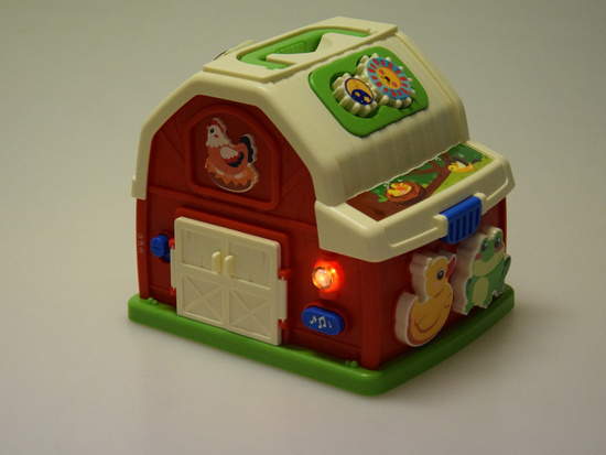 Interactive educational house farm blocks animal sounds sorter ZA5956