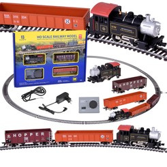 Electric train classic steam locomotive with H0 control unit 1:87 RC0643