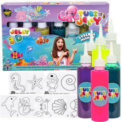 Tuban creative set Tubi Jelly Mermaid 6 colors gel figures ZA4981