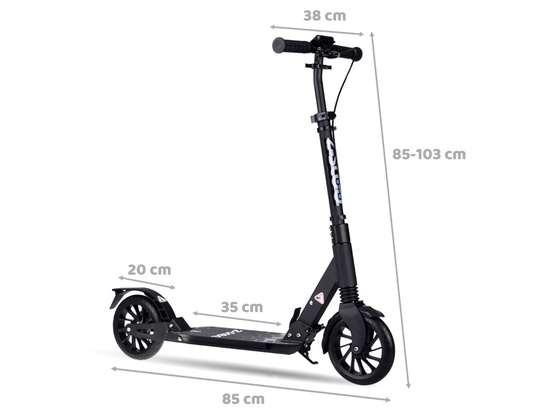 Large foldable city scooter with shock absorber and brakes up to 100kg SP0785