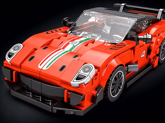 Technical blocks Supersport car RED spoiler 413 pieces ZA5261
