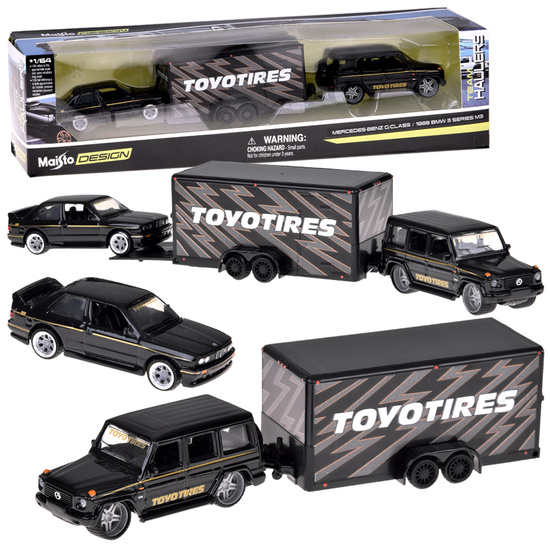 Licensed metal cars 1:64 Mercedes-Benz G 1988 and BMW M3 E30 ZA5960