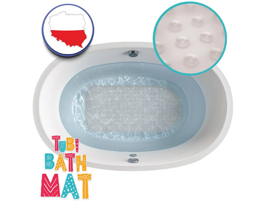 Tuban Anti-slip Bath Mat Tubi gray 70x35cm ZA5973