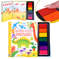 Creative finger painting book DINOSAURS 64 pages 7 colors AP0048