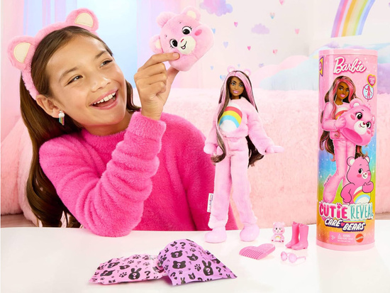 Mattel Barbie Cutie Reveal Care Bears Doll - MERRY HEART ZA6063