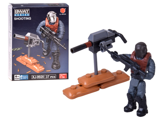 SWAT policeman blocks, movable figure, soldier, model to assemble ZA5724