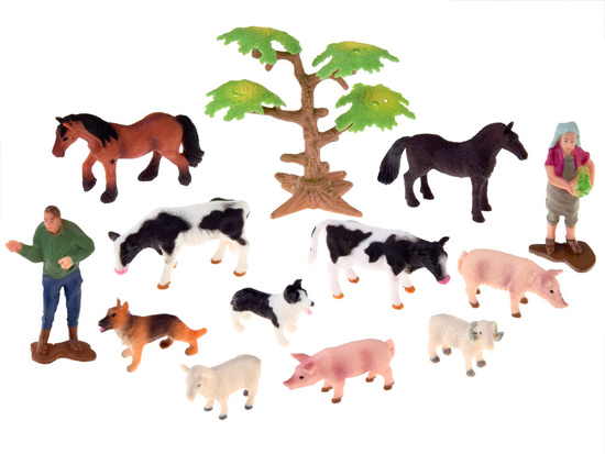 FARM ANIMALS SERIES Large farm + tractor and animals 125pcs ZA4823