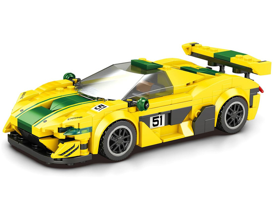 Technical blocks Sports car P1 GTR YELLOW-GREEN 368-pcs ZA5781