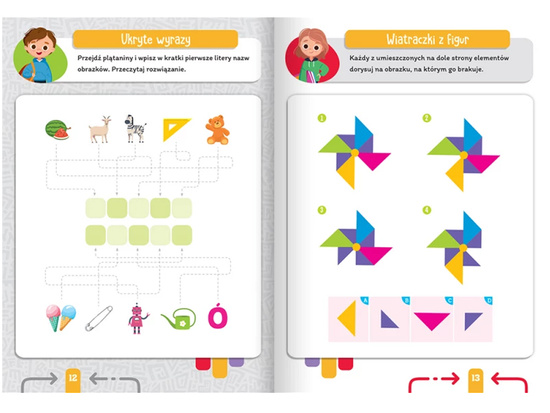 Aksjomat Księga łamigłówek - labirynty, krzyżówki, szyfrogramy 6+ KS1075