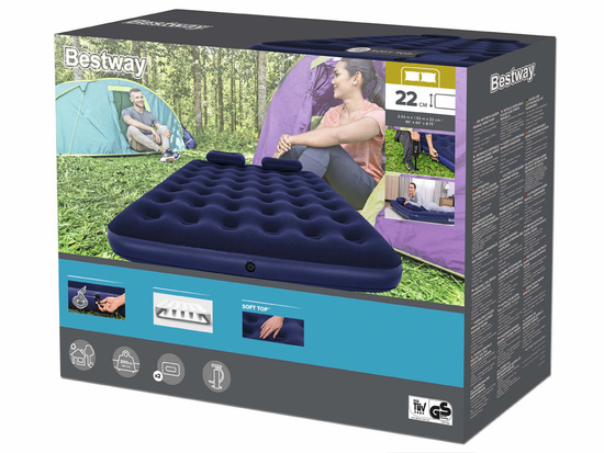 Bestway Velor air mattress 2.03 x 1.52 m 67374