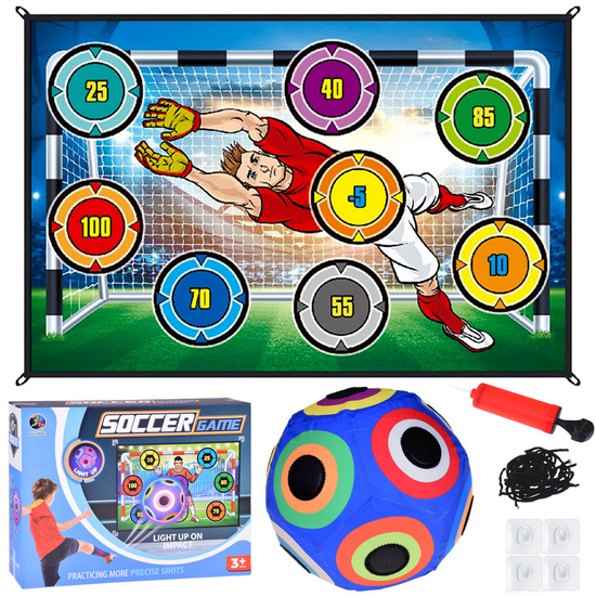 Shooting Wall Game Set + Light Up Soccer Ball ZA5599