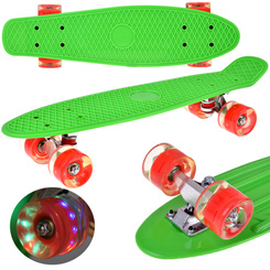 LED Skateboard with Light-Up Wheels for Skatepark Riding SP0825