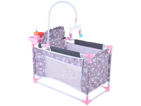 2-in-1 Sweet Dream Doll Set – Crib and High Chair ZA5918