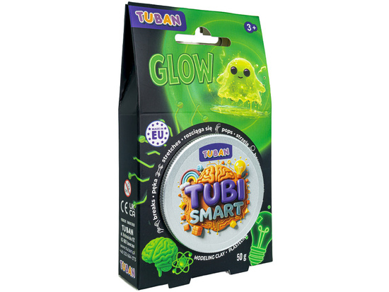 Tubi Smart sensory clay Glow stretches, shoots, bounces ZA6128