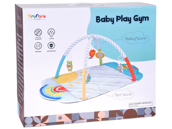 Large Educational Baby Play Mat + Soft Bolster Pillow + Toys ZA5824