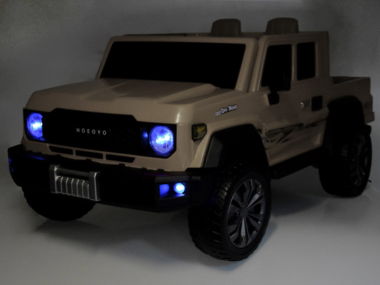 Duże auto  PICKUP na akumulator elektryczne dla dzieci 2os 4x4 paka PA0329