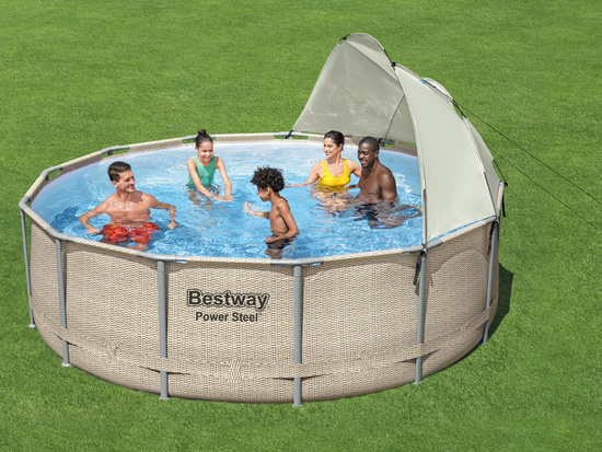 Bestway basen Stelaż 396x107cm 14w1 daszek 5614V