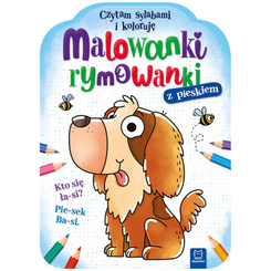 Aksjomat Malowanki rymowanki z pieskiem. Czytam sylabami i koloruję KS1092