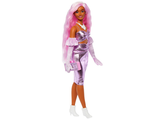 Mattel Barbie Deluxe Style Pink Fashion Doll in Dress ZA6030