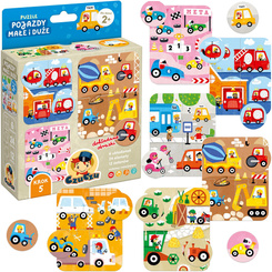 CzuCzu Puzzle vehicles small and large - Puzzle and memori 2+ ZA5662