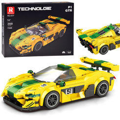 Technical blocks Sports car P1 GTR YELLOW-GREEN 368-pcs ZA5781