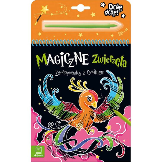 Aksjomat Magiczne zwierzęta kolorowa zdrapywanka z rysikiem KS0861