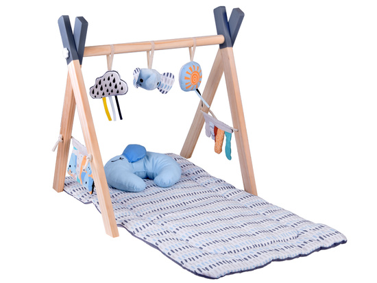 Wooden Baby Gym Educational Play Mat for Infants ZA5882