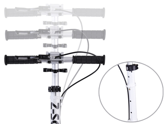 Large foldable city scooter with shock absorber and brakes up to 100kg SP0785