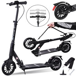 Large foldable city scooter with shock absorber and brakes up to 100kg SP0785