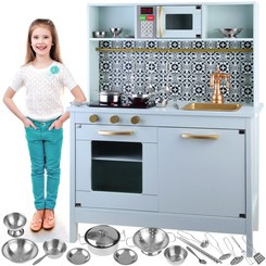 Beautiful Mint wooden kitchen for children ZA4128