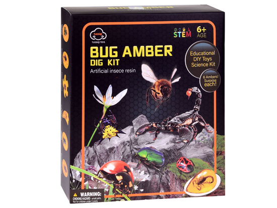Excavations of insect fossils amber archaeologist's set ZA4725