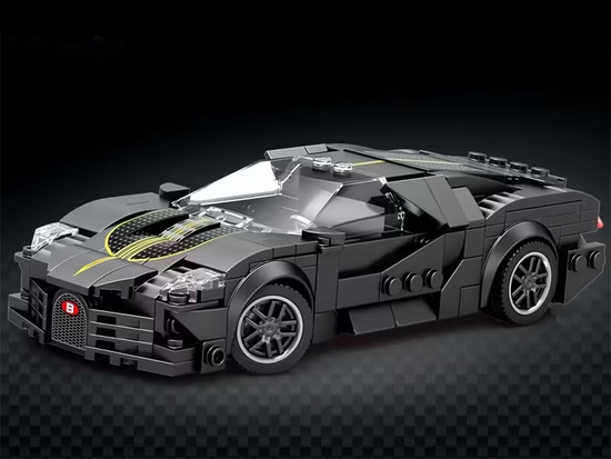 Technical blocks Sports car BLACK LUXURY hypercar 298-pcs ZA5785