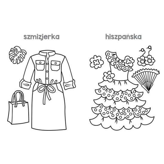 Happy coloring pages. Dresses KS0591