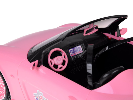 Pink RC Convertible Car with Lights and Remote Control RC0713