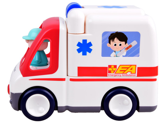 Toy car Ambulance interactive patient ZA4540