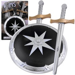 Swords + protective shield set for the knight ZA3937