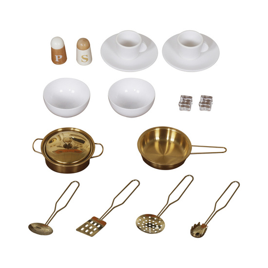 Large Wooden Kitchen Glamour Style Gold Accessories Light + Sounds ZA5270