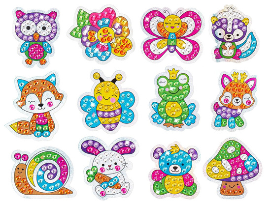 Diamond embroidery creative set ANIMALS STICKERS collage ZA4663