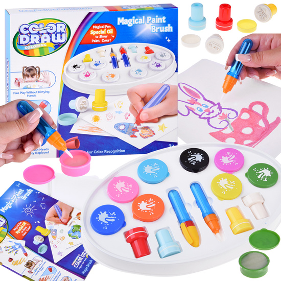 Color Draw Water Brush – Water Painting Set with Stamps ZA5768