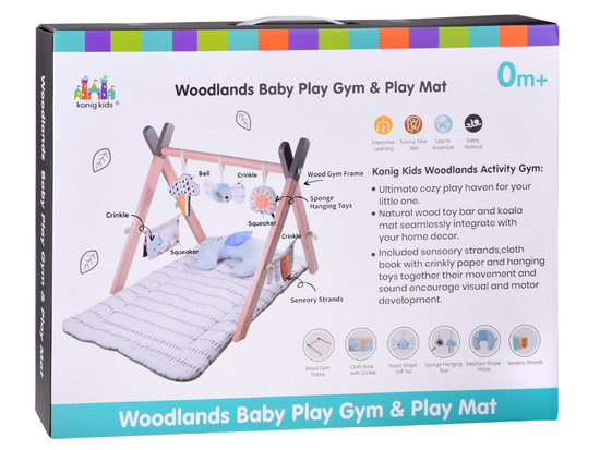 Wooden Baby Gym Educational Play Mat for Infants ZA5882