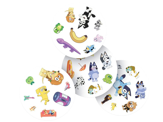 Rebel Dobble Bluey Card Game - Round Playing Cards GR0825