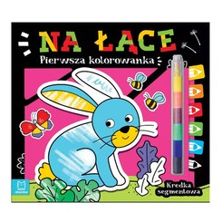 First coloring book. In the meadow. Segmented crayon KS0952