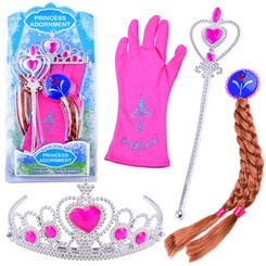 Zestaw księżniczki z bajki Korona Włosy ZA3967